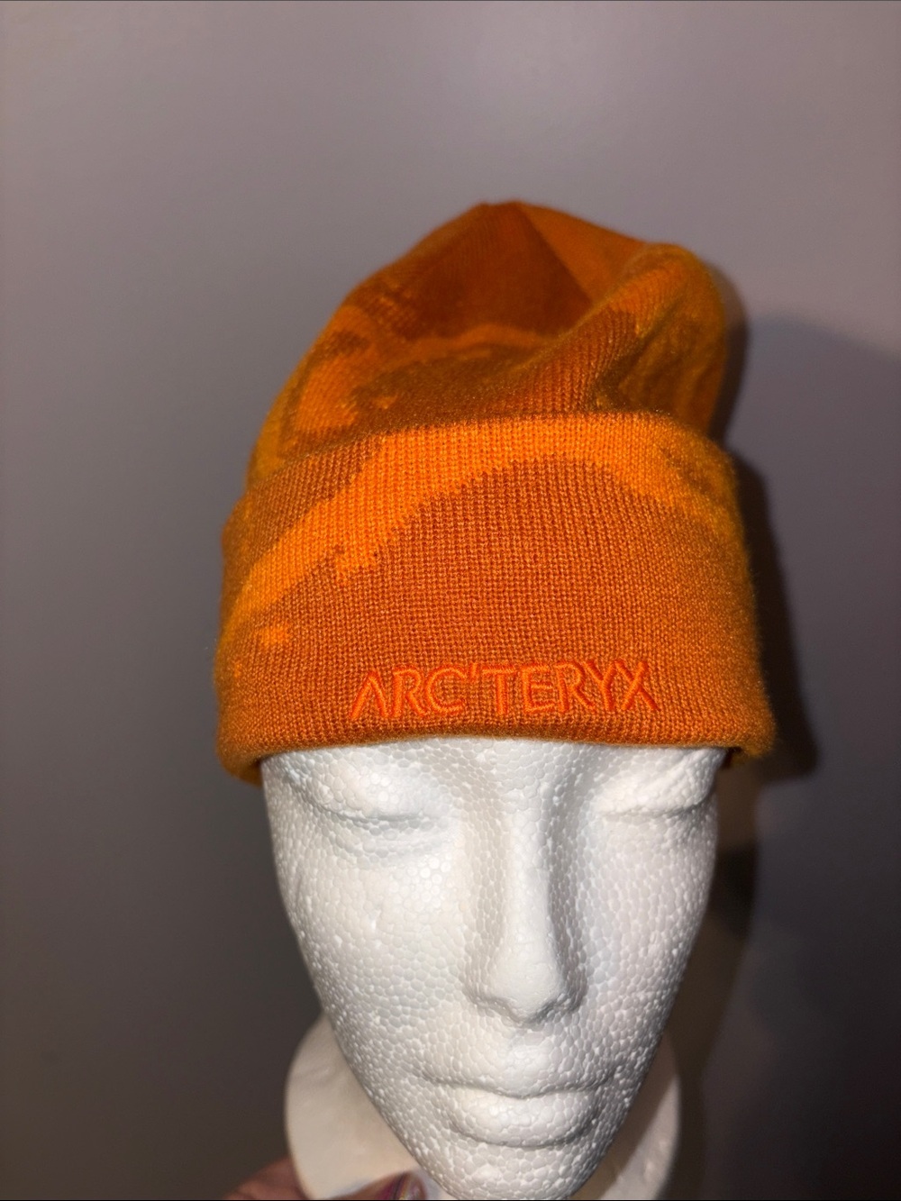 Arc'teryx "Grotto TQ" Orange Knit Beanie Hat OS
